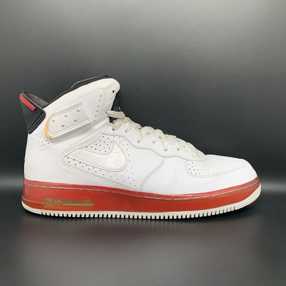Jordan‎ Fusion 6 Varsity White Mid Shoes 343064-102 Men's Sz 10.5